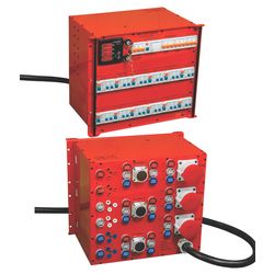 63 Amp Db 3 x 32A 3Phase / 3 x Socapex / 6 x 15A outs with Amp meters